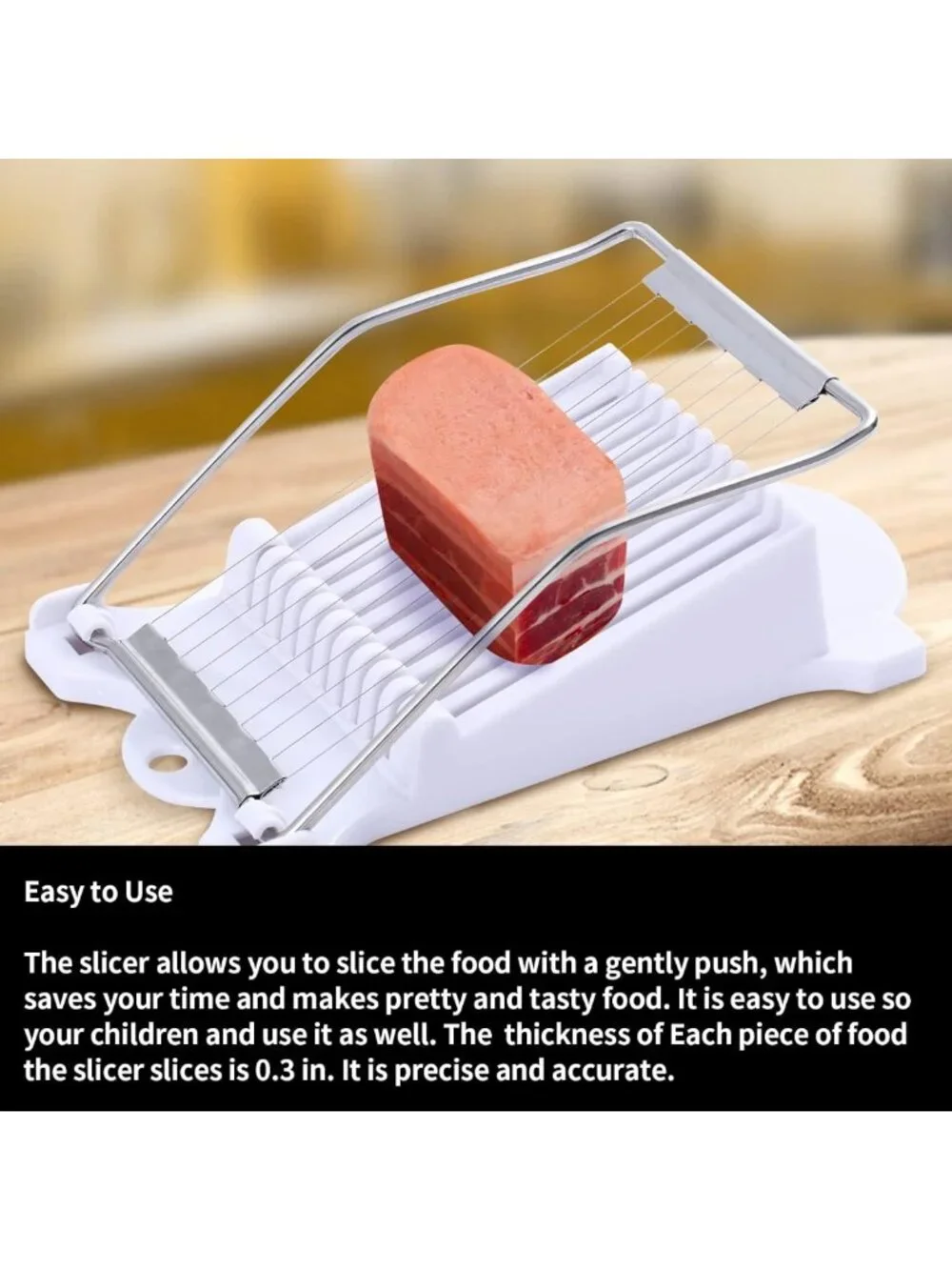2 Pack Stainless Steel Food Slicer Set - Egg, Strawberry, Avocado, Ham Cutter